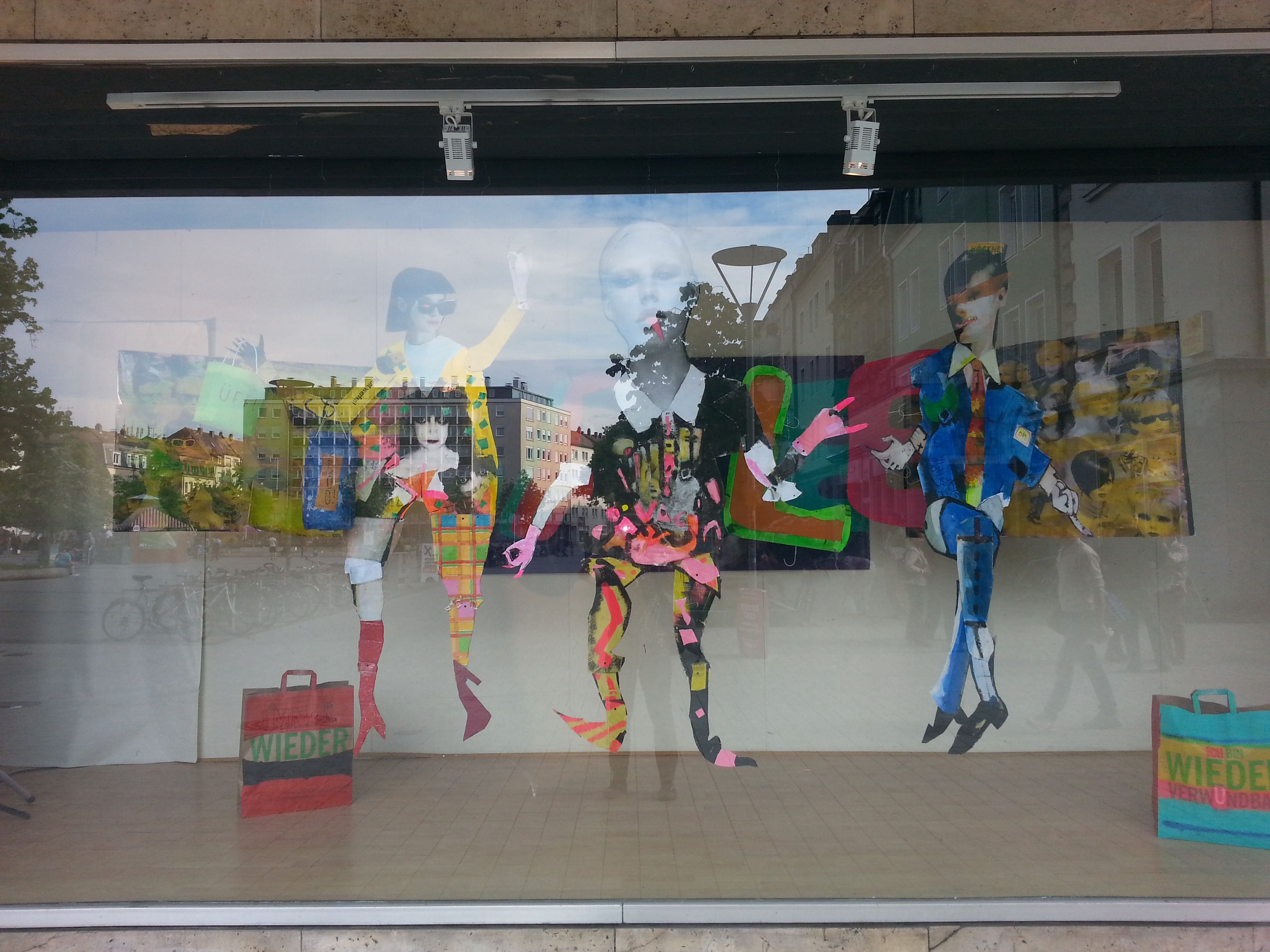 Kunst im Schaufenster am Aufseßplatz Nürnberg