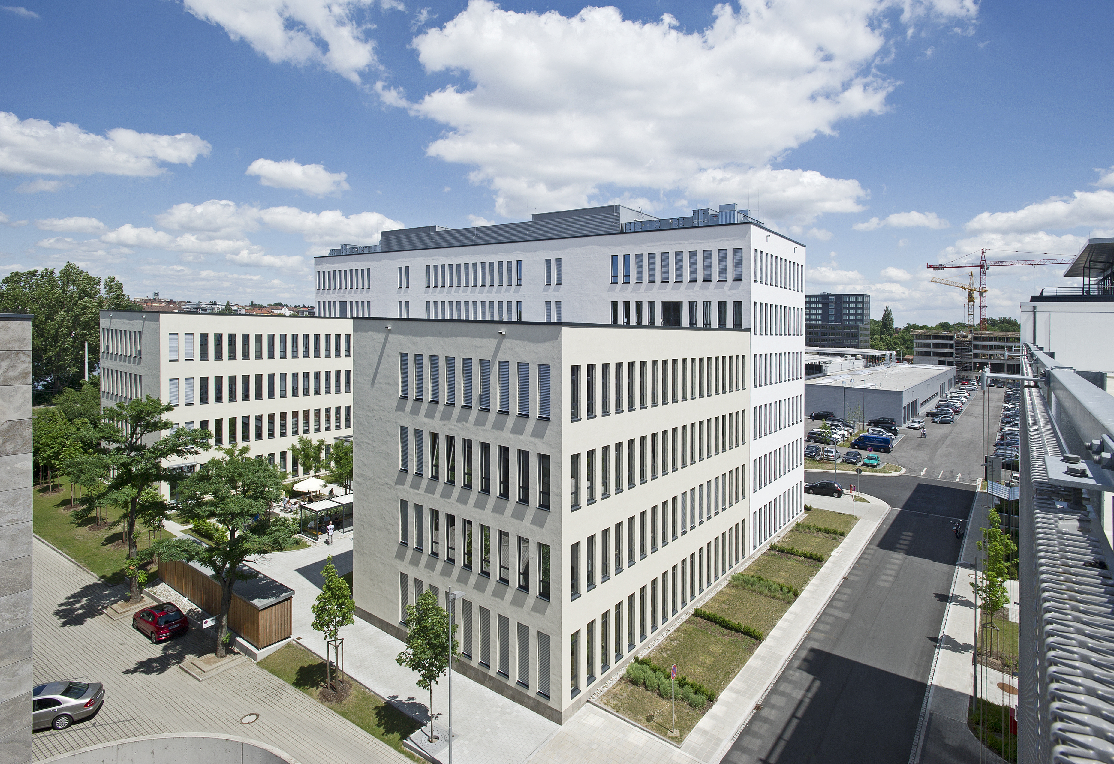 Businesspark auf dem ehemaligen Milchhofareal in Nürnberg