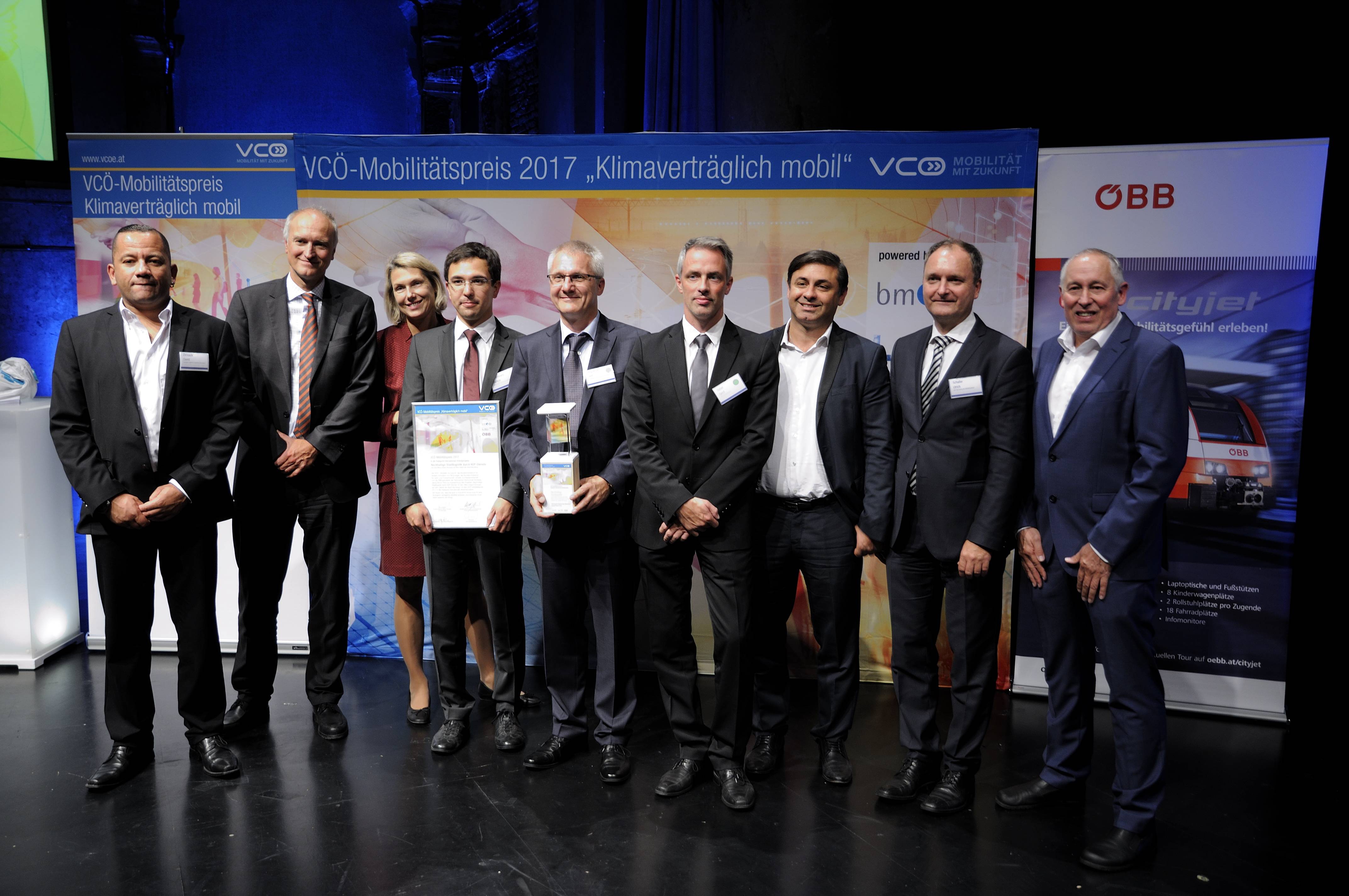 Citylogistik-Projekt Nürnberg beim VCÖ Möbilitätspreis 2017