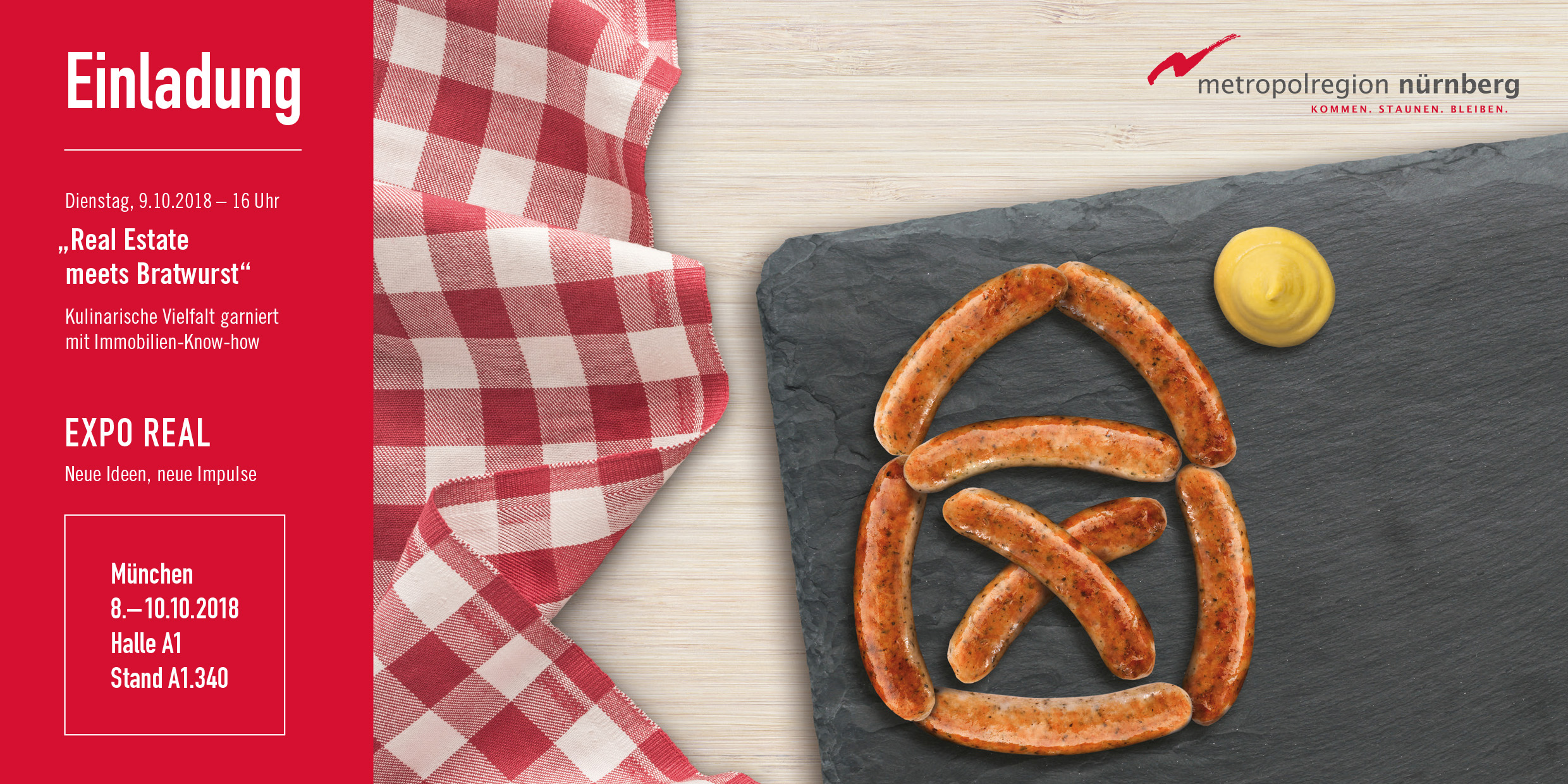 EXPO REAL 2018 - Real Estate meets Bratwurst! © Wirtschaftsförderung Nürnberg